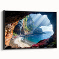 Black and white vintage poster art of a European landscape on framed canvas, ideal for bedroom wall decor.