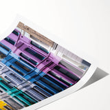 Extra large wall art featuring line art flowers in muted tones, ideal for large living room decor.