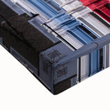 Large art of a black and white London landscape painting on stretched canvas, suitable for bedroom wall decor.