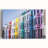 Black and white large art canvas of London skyline, ideal for kitchen wall art or bedroom ambiance.