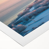 Art Deco poster of a European Estonia scenery in muted earth tones on rolled canvas, suitable for dining room wall art.