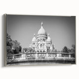 Landscape art painting of Paris with colorful sky and black silhouette, framed canvas, ideal for living room decor.
