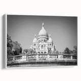 Vintage poster art of Paris with colorful, detailed depiction on extra large framed canvas, ideal for living room decor.