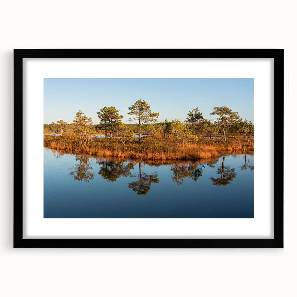 Extra large abstract art print of colorful, textured European scenery on a black framed canvas, ideal for living room decor.