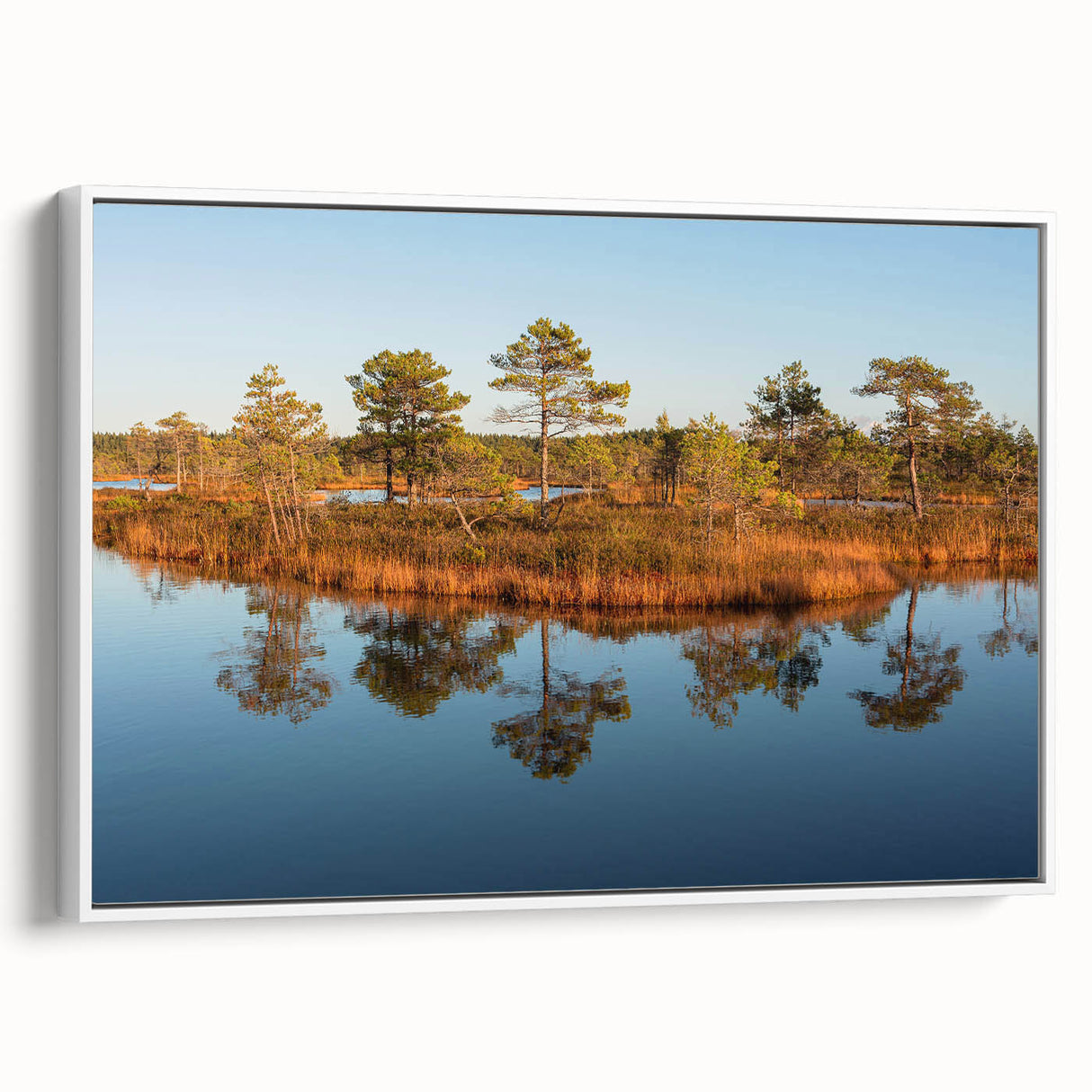 Vintage poster art of a European Latvia scenery on framed canvas, featuring colorful art in extra large size.