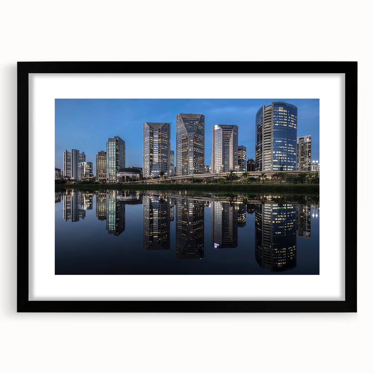 Abstract art print featuring vibrant, colorful textures of a Brazilian landscape on an extra large canvas.