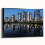 Black and white framed canvas of a Brazilian landscape, ideal for bedroom wall art.