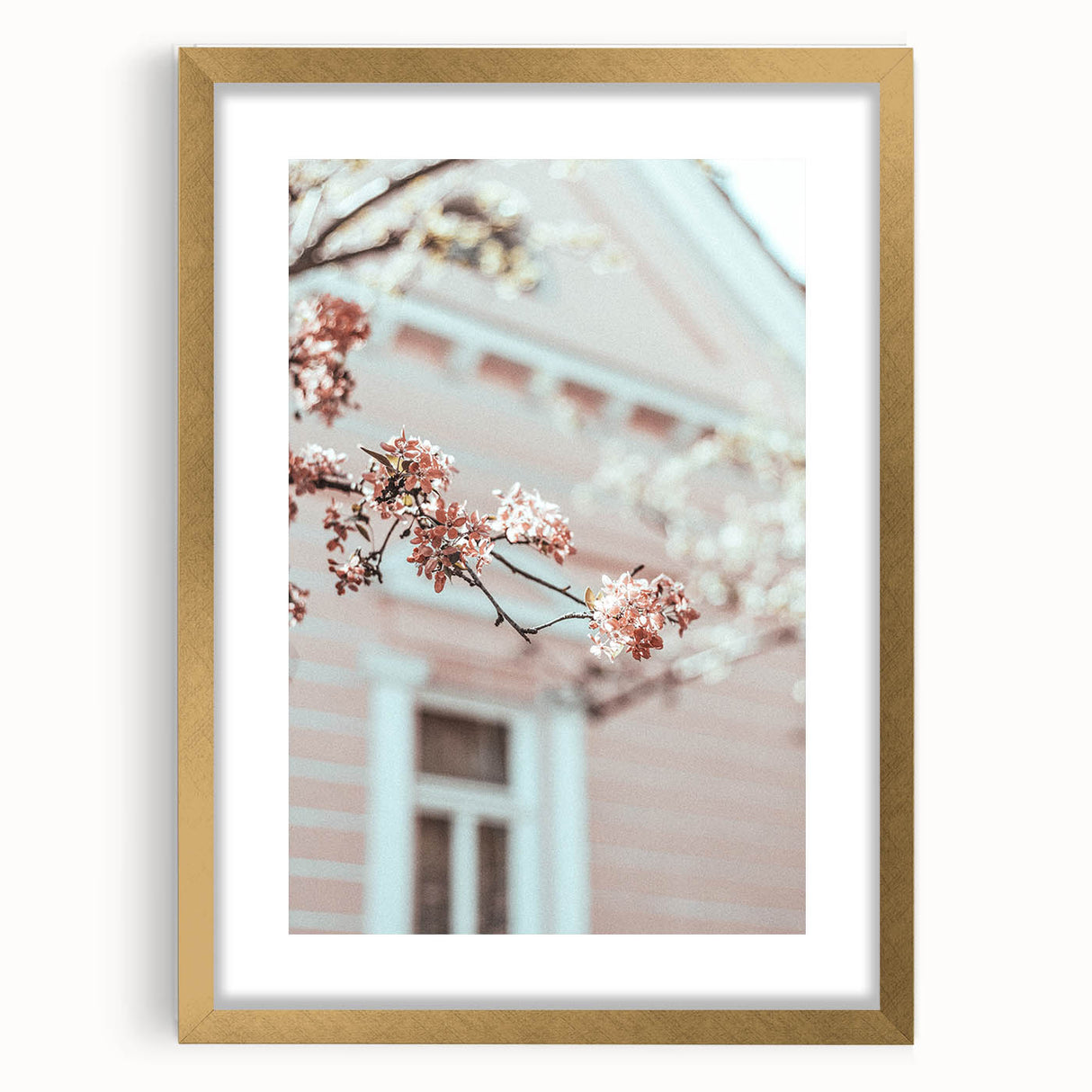 Extra large abstract art print with textured design in vibrant spring colors on a framed canvas, ideal for living room decor.