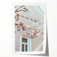Extra large rolled print depicting vibrant spring flowers in pastel shades, ideal for art wall dining room.