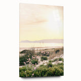 Large abstract wall art in vibrant blues and greens on acrylic glass, ideal for bedroom or dining room decor.