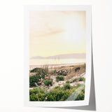 Extra large rolled canvas print featuring a floral design in pastel shades, ideal for art wall dining room decor.