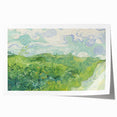 Extra large rolled canvas print featuring a floral motif in vibrant blues and yellows, ideal for art wall dining room.