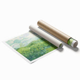 Extra large rolled canvas print featuring a floral art design in vibrant colors.