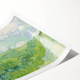 Extra large wall art featuring line art flowers in monochrome, printed on rolled canvas.