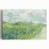 Black and white stretched canvas print of Van Gogh's 'Starry Night' in a minimalist style, ideal for kitchen wall art.