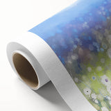 Dreamy Meadow Wall Art – Blue and Green Abstract Canvas Print