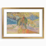 Expressionist Art - Weighing Wood by Weisz-Kubínčan - Vibrant Masterpiece