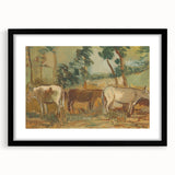 Modern Wall Art - Cows by Cyprián Majerník - Rustic Farmhouse Decor
