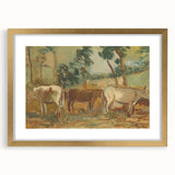 Modern Wall Art - Cows by Cyprián Majerník - Rustic Farmhouse Decor