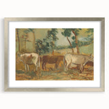 Modern Wall Art - Cows by Cyprián Majerník - Rustic Farmhouse Decor