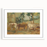 Modern Wall Art - Cows by Cyprián Majerník - Rustic Farmhouse Decor