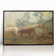 Modern Wall Art - Cows by Cyprián Majerník - Rustic Farmhouse Decor