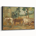 Modern Wall Art - Cows by Cyprián Majerník - Rustic Farmhouse Decor