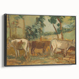 Modern Wall Art - Cows by Cyprián Majerník - Rustic Farmhouse Decor