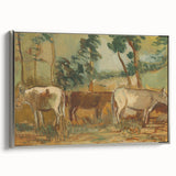 Modern Wall Art - Cows by Cyprián Majerník - Rustic Farmhouse Decor