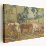 Modern Wall Art - Cows by Cyprián Majerník - Rustic Farmhouse Decor