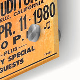 Ramones Retro Poster - 1980 Santa Cruz Concert Art - Civic Auditorium