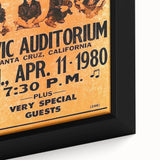 Ramones Retro Poster - 1980 Santa Cruz Concert Art - Civic Auditorium