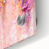 Purple and Pink Floral Wall Art – Abstract Canvas for Living Room