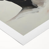 Abstract minimalist wall art canvas print in soft pastel colors, showcasing geometric shapes and flowing lines, elegantly rolled and ready for display. Perfect for modern decor and artistic interiors.