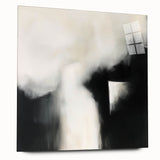 Modern Abstract Wall Art – Minimalist Black and White Canvas