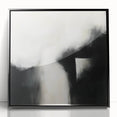 Modern Abstract Wall Art – Minimalist Black and White Canvas