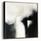 Modern Abstract Wall Art – Minimalist Black and White Canvas
