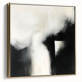 Modern Abstract Wall Art – Minimalist Black and White Canvas
