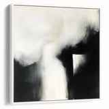 Modern Abstract Wall Art – Minimalist Black and White Canvas