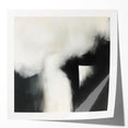 Modern Abstract Wall Art – Minimalist Black and White Canvas