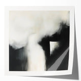 Modern Abstract Wall Art – Minimalist Black and White Canvas