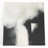 Modern Abstract Wall Art – Minimalist Black and White Canvas