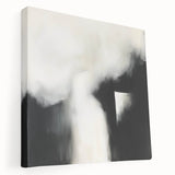 Modern Abstract Wall Art – Minimalist Black and White Canvas