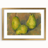 Impressionism Wall Art – Three Pears Inspired by French Masters