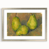 Impressionism Wall Art – Three Pears Inspired by French Masters
