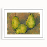 Impressionism Wall Art – Three Pears Inspired by French Masters