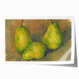Impressionism Wall Art – Three Pears Inspired by French Masters
