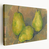 Impressionism Wall Art – Three Pears Inspired by French Masters