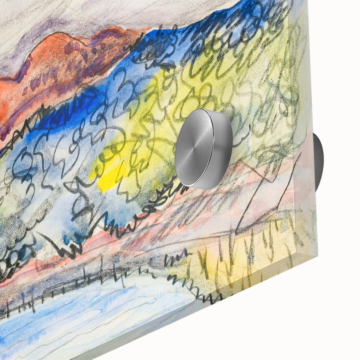 Modern Wall Art - Early Landscape by Charles Demuth - Colorful Nature Decor