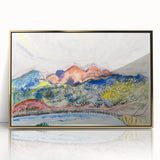 Modern Wall Art - Early Landscape by Charles Demuth - Colorful Nature Decor